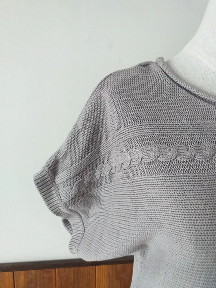 Pull long gris sans manches - photo numéro 4