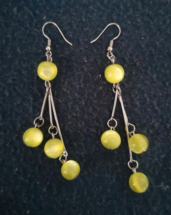 Jolies boucles fantaisie vertes