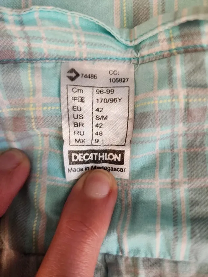 🌸Blouse/Chemisette a carreaux Decathlon Taille 42🌸 - photo numéro 5