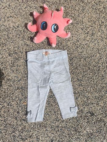 Legging gris fille Dpam 6 mois