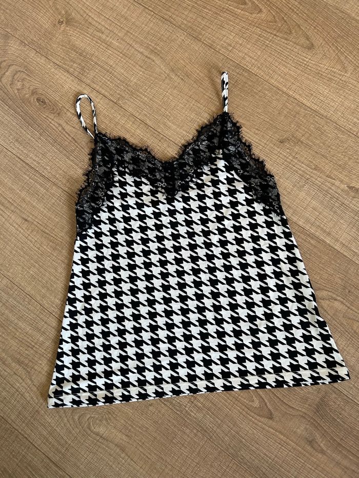 Débardeur noir et écru Amisu taille XS comme neuf - photo numéro 7