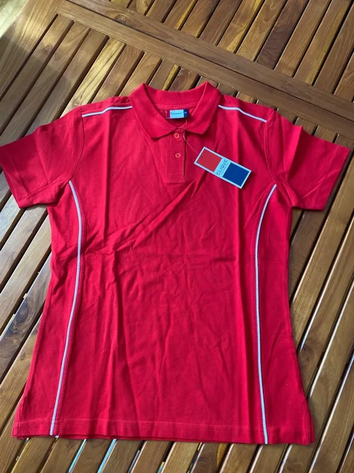 Polo femme rouge 40
