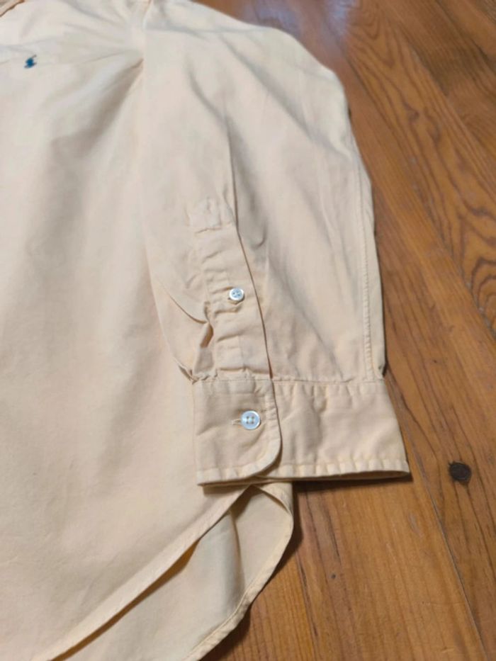 Chemise manches longues - Ralph Lauren - Classic Fit - Logo brodé marine - Jaune - Taille XL - photo numéro 5