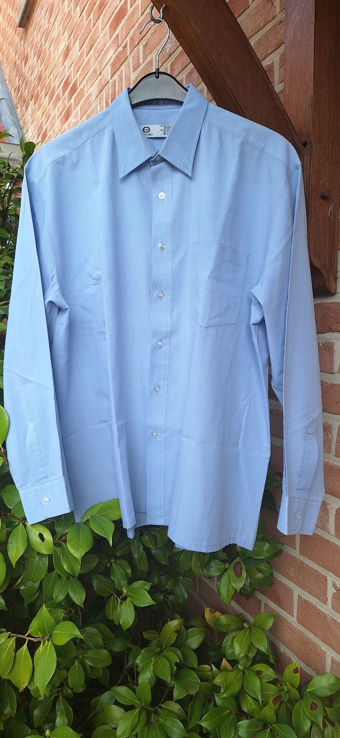 C&A chemise bleu clair t.43/XL homme - photo numéro 4