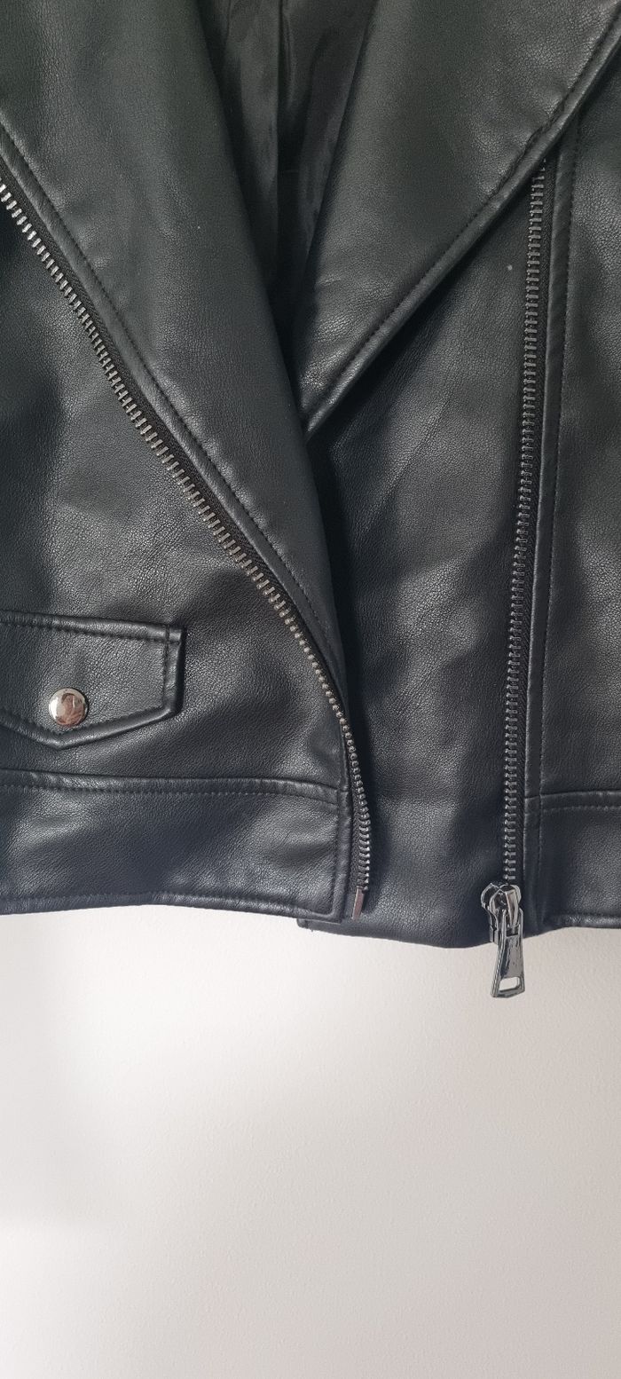 Perfecto noir similicuir Taille 38 - photo numéro 8