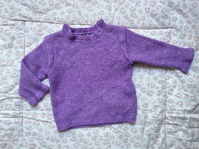 Pull violet Kiabi 6 mois
