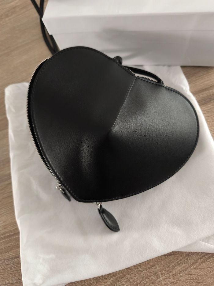 Sac bandoulière coeur noir - photo numéro 7
