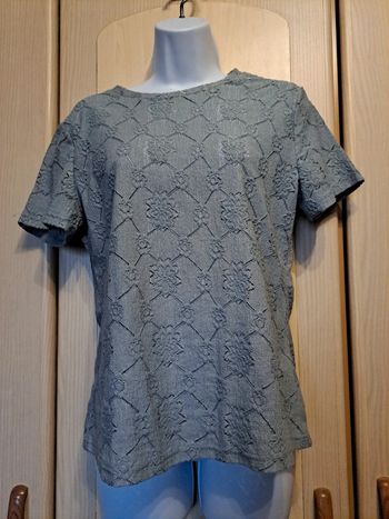 T shirt bleu  gris taille s
