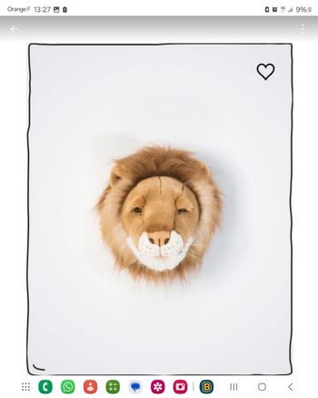 Tête animal mural lion (César)