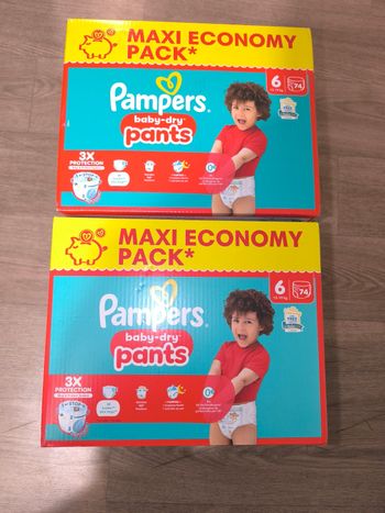 lot couches pempers pants taille 6 