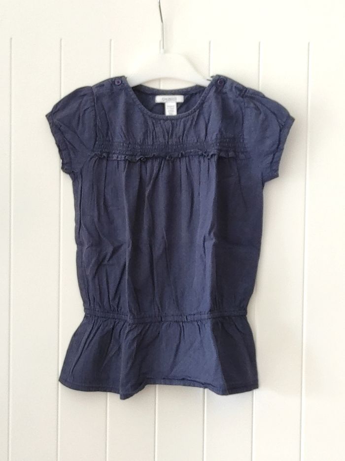 Tunique fille 6 ans bleu – manches courtes - photo numéro 2
