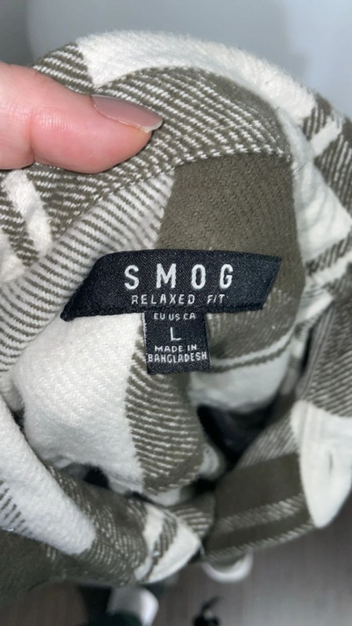 Chemise ou Sur chemise à carreaux Smog -100% coton - Style décontracté - photo numéro 4