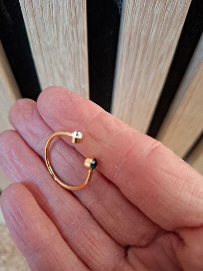 Bague dorée ajustable - photo numéro 3