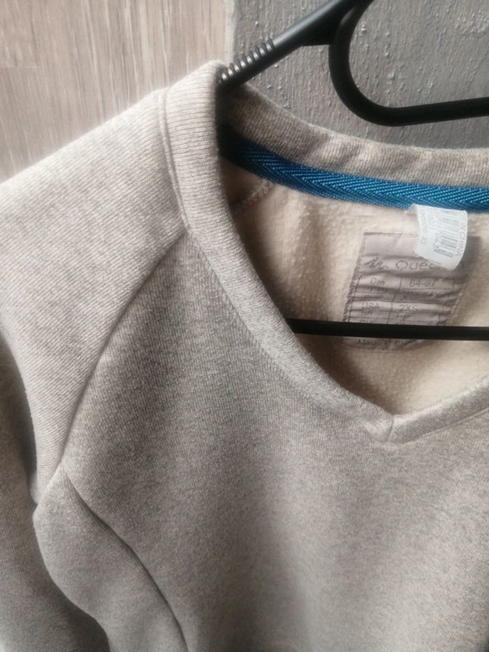 Pull chaud Moucheté gris / crème Taille XS - photo numéro 2