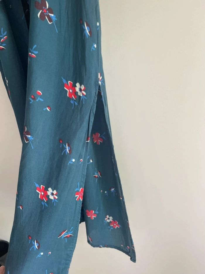 Robe fleurie turquoise Intrend – esprit vintage - photo numéro 3