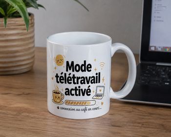 Mug Télétravail Humour ☕