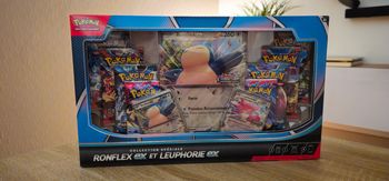 Coffret pokémon collection spéciale ronflex Ex et leuphorie Ex