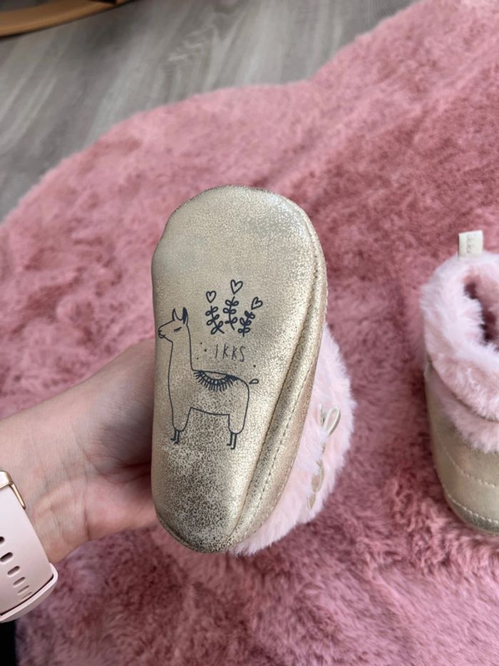 Chaussons hiver fourré bébé fille Ikks - photo numéro 4