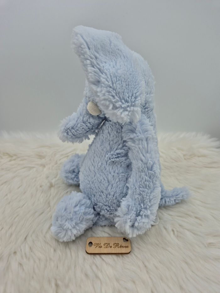 Doudou Peluche Elly Éléphant Bleu Bashfull Jellycat - photo numéro 2