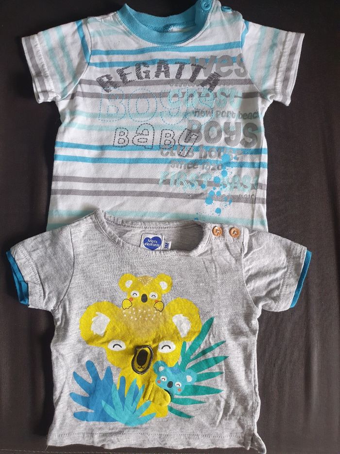 2 t.shirts T.3M