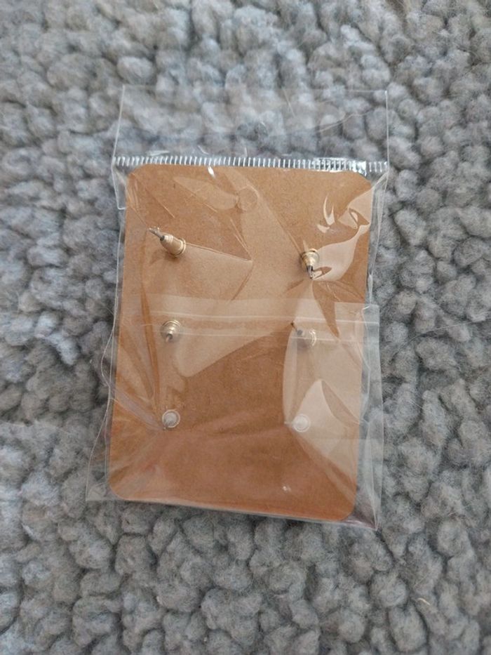 Boucle d'oreille orangé - photo numéro 2