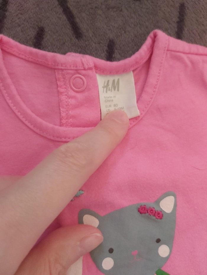 Tshirt taille 80cm 9/12mois h&m - photo numéro 2