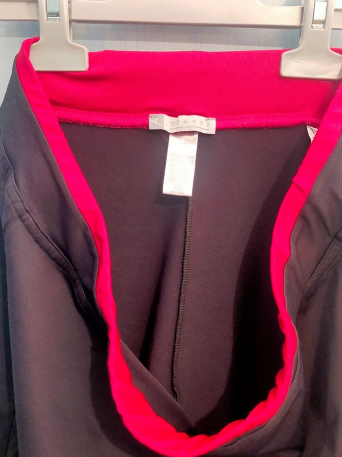 Pantalon de survêtement femme Decathlon large noir et rose taille 44 - photo numéro 3