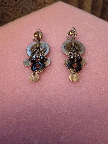 Boucles d'oreilles métal argenté