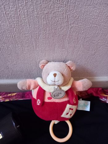 Peluche ourson musical Baby Nat'