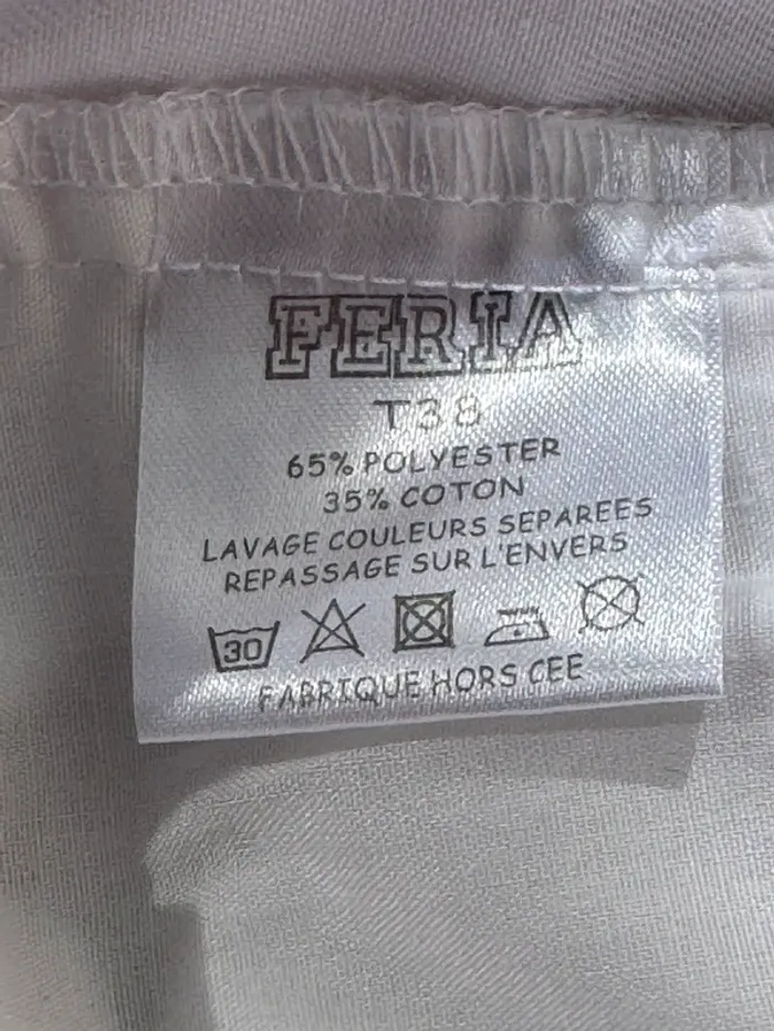 Bermuda blanc basic t38 - photo numéro 3