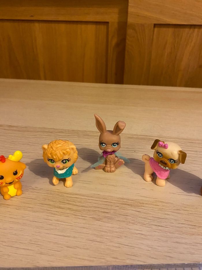 Figurines jouets Polly pocket littlest pet shop LPS poisson klorofil chien dog lapin rabbit Mattel - photo numéro 3
