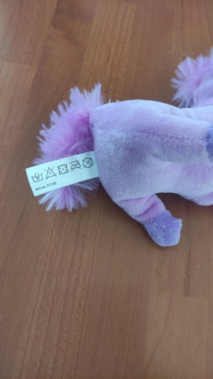 Peluche licorne et son panier de transport - photo numéro 8