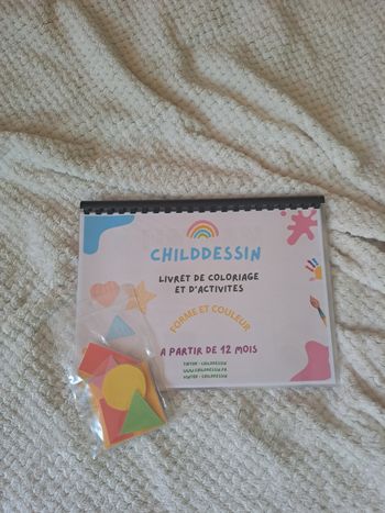 Livret de coloriage et d'activités ludique  forme er couleur