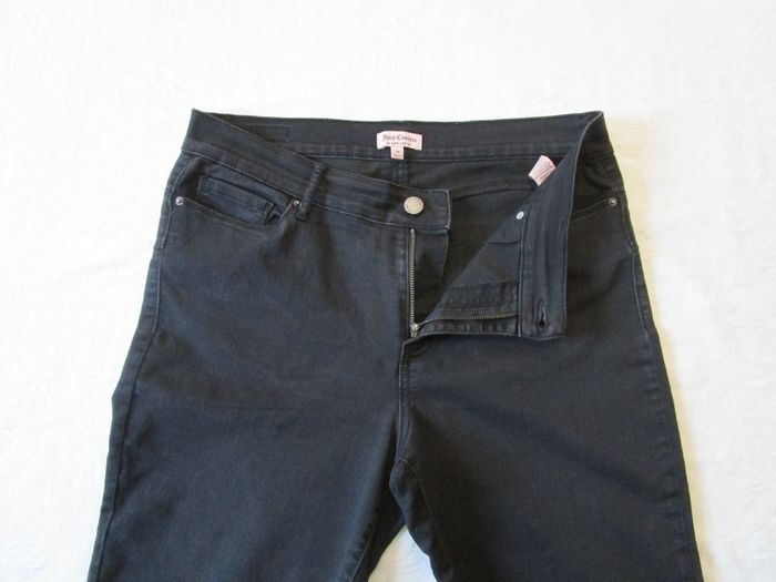 Jean femme Juicy Couture coupe skinny stretch taille 42 W32 L30 noir (J282) - photo numéro 4