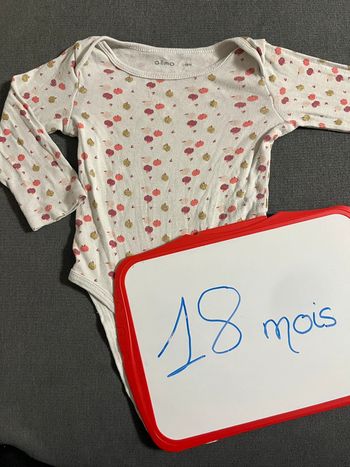 Body manches longues 18 mois