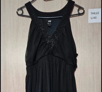 Robe noire à strass H&M taille 40