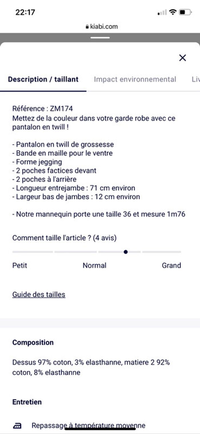 Jeans super skinny Grossesse Kiabi 38 - photo numéro 3