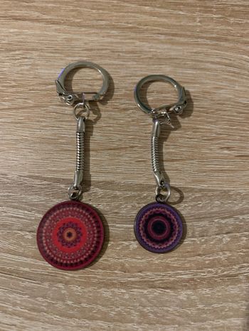 2 porte clés style mandala