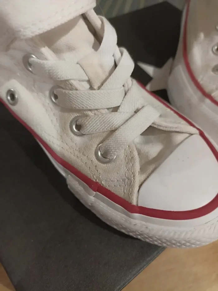 Baskets converse blanches taille 29 - photo numéro 8