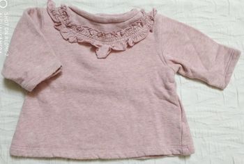 Kiabi pull rose 3 mois frou frou