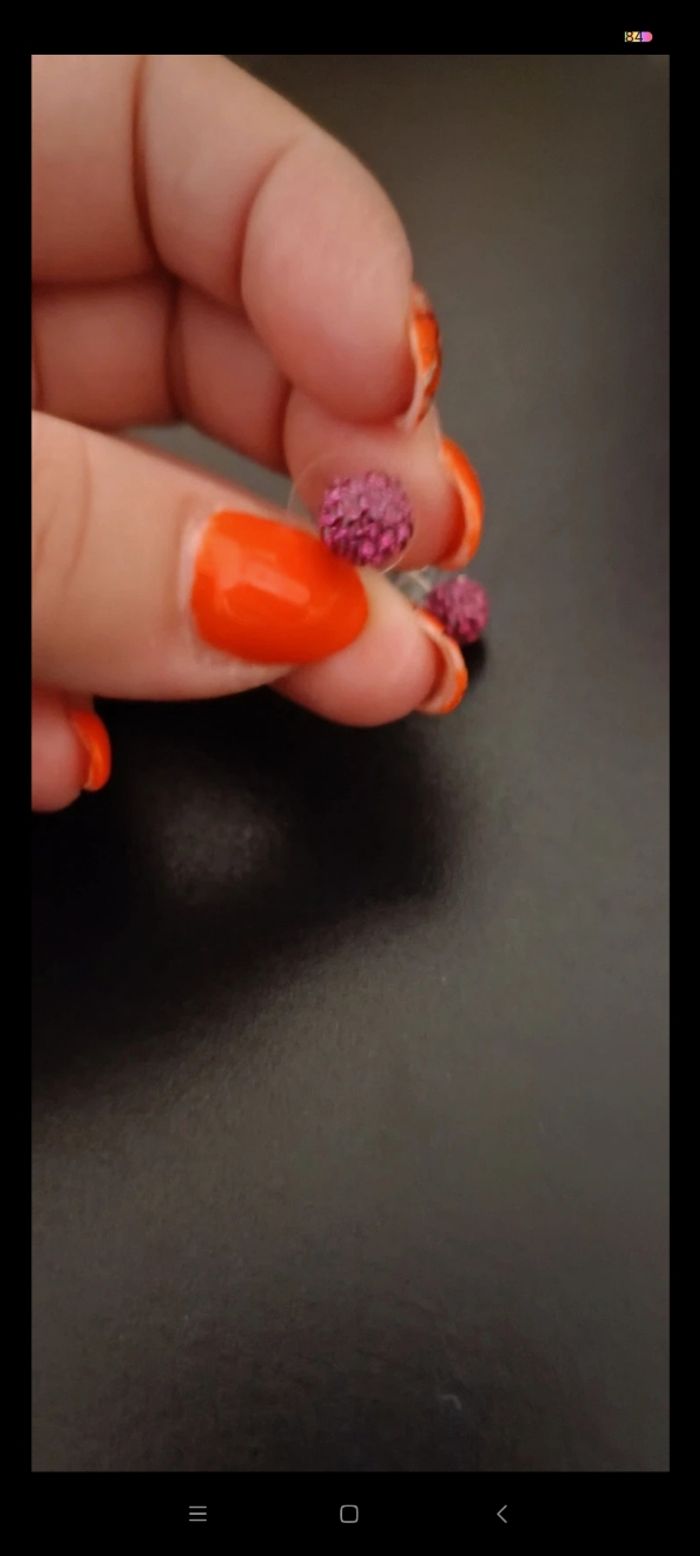 Boucle d'oreille brillante - photo numéro 2