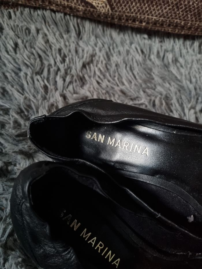 Escarpins cuir noir à talons 39 - photo numéro 6