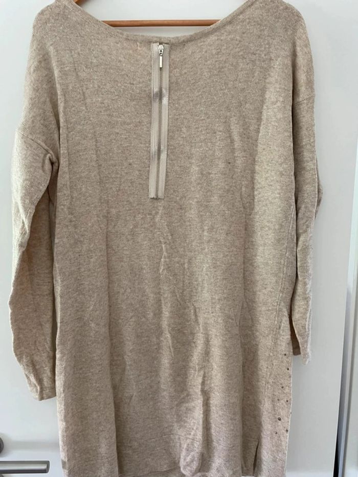 Très jolie Robe pull interdee beige - photo numéro 5