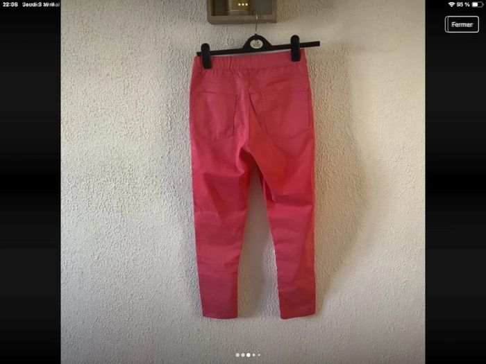 Pantalon / jeggings rose taille S - photo numéro 3
