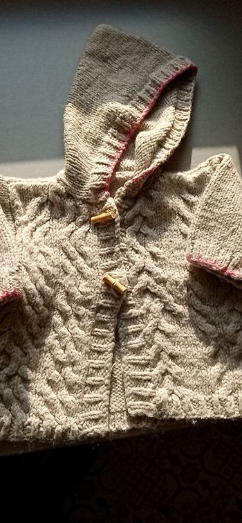 Gilet à capuche fait main