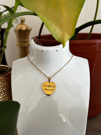 Collier personnalisé cœur femme 