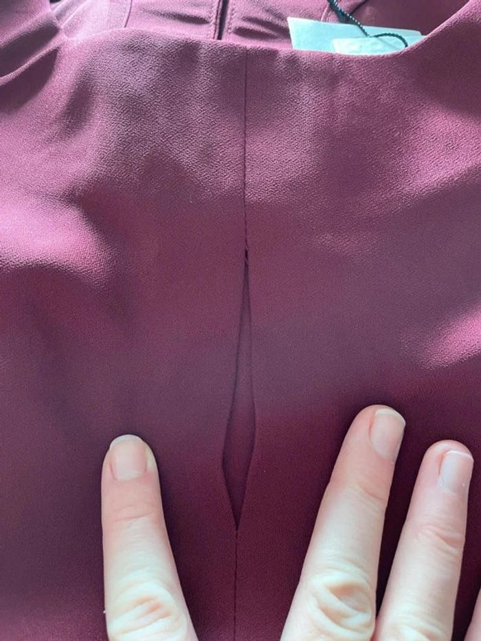 Blouse bordeaux magnifique - photo numéro 7