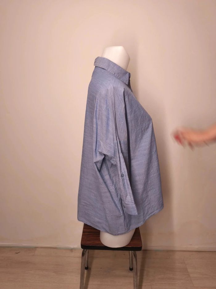 Chemise Zara Basics Z1975 Femme Taille S Bleu - photo numéro 4