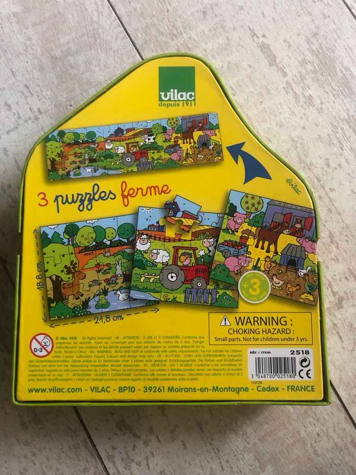 Jeu éducatif en bois - puzzle - photo numéro 3