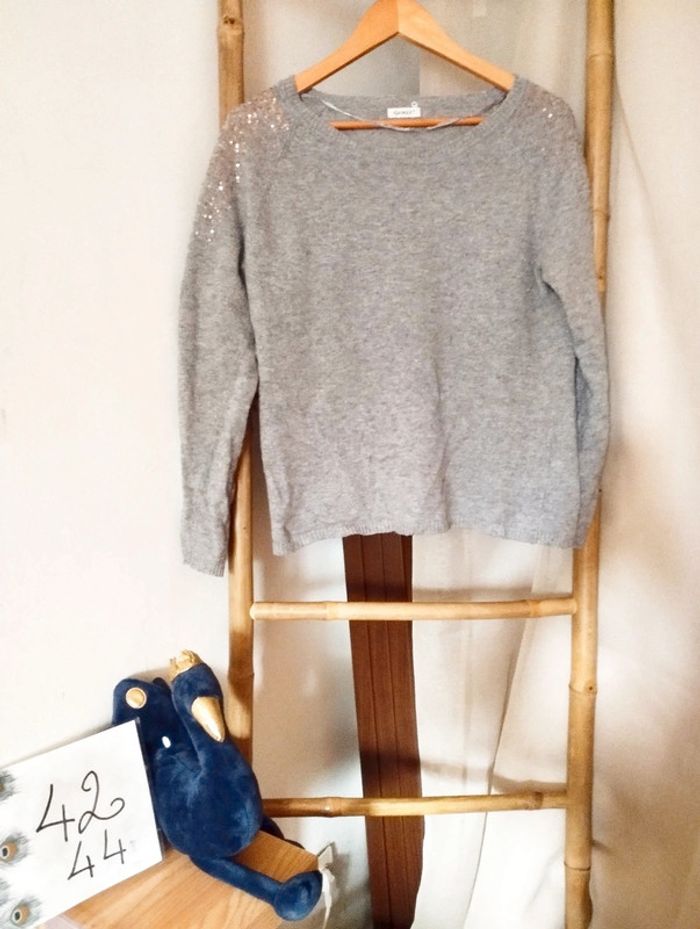 Pull gris Damart 42/44